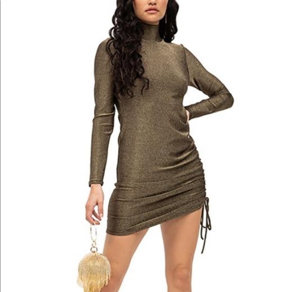NWT Revolve n:philanthropy Demetria metallic mini dress